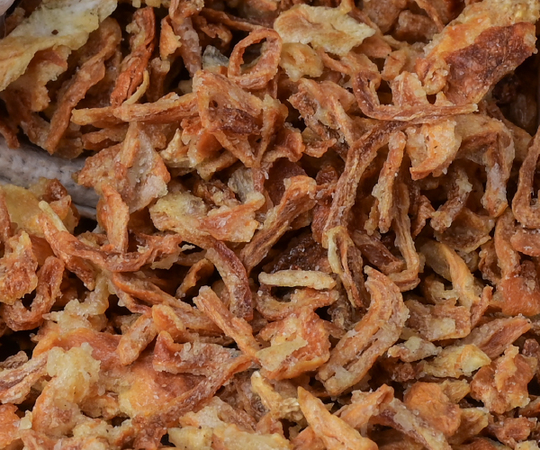 Fried Pink Coated/Non-Coated Onion Flakes